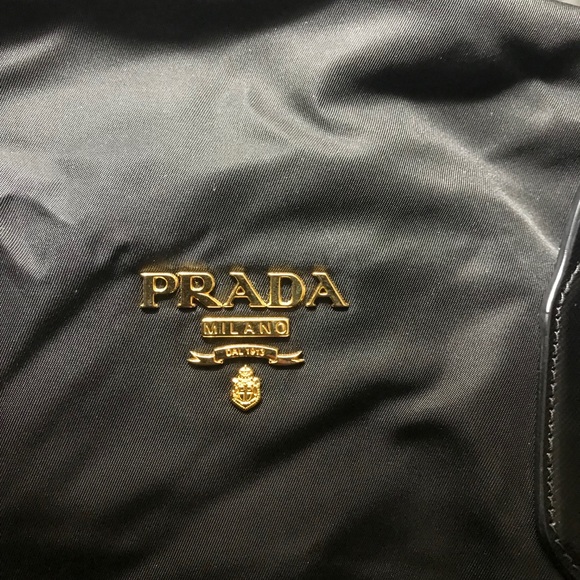 Authentic Prada Tessuto+Saffiano nero bag,EUC - Picture 5 of 9